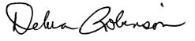 Dr. Robinson Signature